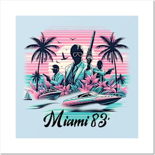 Scarface Miami '83 Tee: Channel Your Inner Tony Montana Posters and Art